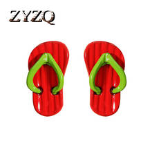 ZYZQ Summer new Funny Lovely Simulation Slipper Drop Earrings for Women Girls Cute Fashion Dangle Earrings Korean Jewelry 2021 2024 - buy cheap