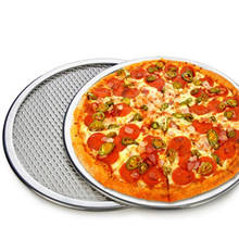 Pizza Stone Pizza Pan Baking Tray For Pizza Aluminium Flat Mesh Pizza Oven 8/9/10/12Inch Pizza Tray Mold Bakeware Tools 2024 - buy cheap