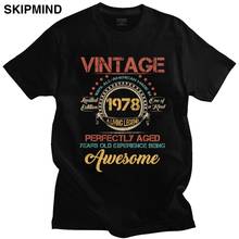 Vintage Made Legends Are Born in 1978 T Shirt Men 42 Years Old T-shirt Awesome Cotton 78 Tee Short Sleeve Birthday Gift Tshirt 2024 - buy cheap