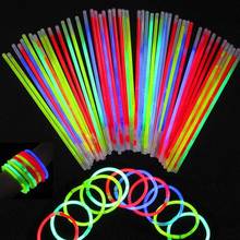 10pcs Party Colorful Glow Stick Fluorescence Light Glow Sticks Necklaces Neon Christmas Glow Sticks Decor Musical Lights Toys 2024 - buy cheap