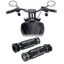 Motorcycle 1" CNC Hand Grips Handlebar For Harley Softail Dyna Bad Boy Sportster 1200 883 Fat Boy FLSTF 2024 - buy cheap