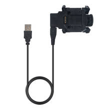 1m usb carregamento berço doca estação com cabo de dados usb sincronização carregador clipe titular para garmin fenix 3 hr relógio inteligente 2024 - compre barato