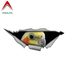 13cm x 5cm Cockatiel parrot decal Sticker Torn Metal Decal Wild Animal Car Stickers Window Bumper 3D Car Styling Car accessories 2024 - buy cheap