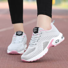 Women Running Shoes Air Cushion Sneakers Damping Breathable Mesh Lace up Ladies Trainers Basketball Sport Shoes Casual Non-Slip 2024 - buy cheap