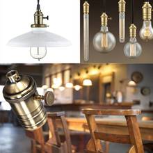 E26/e27 soquete de luz suporte do bulbo cobre antigo retro lâmpada luz bronze acessórios pingente luminárias luminária soquete da lâmpada do vintage