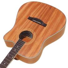 Advanced Varnish Acoustic Electric Guitar 41 Inch 6 Strings Guitar Folk Guitar Wood Guitar Natural Color Matte With Free Gig Bag 2024 - buy cheap