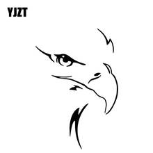 YJZT-calcomanía de vinilo para maletero de coche, pegatina decorativa de moda de águila, patrón negro/plateado, 10,4 CM x 15,1 CM, C4-2286 2024 - compra barato