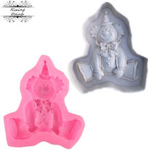 3D Clown Silicone Mold Fondant Cake Decorating Tools Kitchen Baking Chocolate Mold 2024 - buy cheap