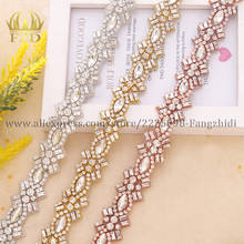 FZD Wholesale 10 Yard Handmade Iron On Clear Beads Crystal Rhinestone Applique Patch for Wedding Dresses DIY Bridal Sash Garters 2024 - buy cheap