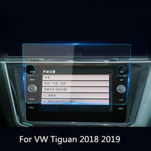Для Фольксваген Tiguan Atlas 2018 2019 автомобильный экран навигация Сенсорный экран протектор Закаленное стекло Защитная пленка 2024 - купить недорого
