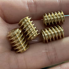 2X 0.7M Copper Turbine Worm 3mm Hole DIY 5840/4058 gear motor 2024 - buy cheap