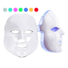 Light Skin LED Mask For Face Neck Spa EMS Micro-current Anti Wrinkle Acne Removal Neck Skin Rejuvenation Photon Therapy Machine 2024 - buy cheap