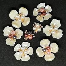 5pcs Pearl Button For Craft Sewing Diy Handmade Buttons Clothing Decorative Rhinestone Embellishment Home Decoration Accessories 2024 - buy cheap
