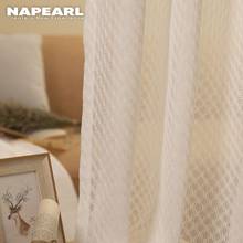 Modern Solid Geometric White Sheer Curtains For Living Room Hollow Leaves Window Tulle Curtain Bedroom Voile White Balcony Panel 2024 - buy cheap