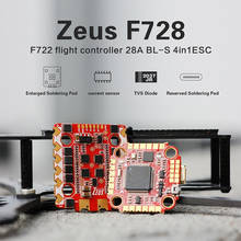 Контроллер полета HGLRC Zeus F728 Stack F722/28A BLHELIS 3-6S бесщеточный ESC 20*20 мм для DJI прямой трансляции радиоуправляемого дрона квадрокоптера 2024 - купить недорого