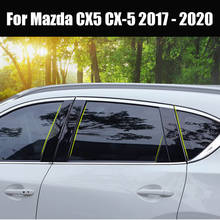 Car Door Window Middle Column Trim Decoration Protection Strip Stickers for Mazda CX5 CX-5 2017 2018 2019 2020 Car Accessories 2024 - buy cheap