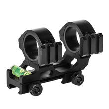 One Piece Compact Scope Picatinny Mounts Tactical High Profile Mini Scope Rings 1 inch/30mm Bubble Level With 20mm Rail On Side 2024 - buy cheap