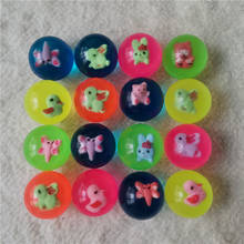 200 peças bolas de borracha botão animais de desenho animado esportes ao ar livre jogos de banho brinquedos elásticos para crianças bolas de pular 2024 - compre barato