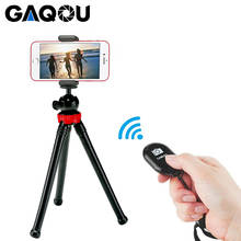 GAQOU-Mini trípode Flexible de pulpo para teléfono móvil, soporte con Control remoto, monopié, palo Selfie para iPhone, Gopro, cámara 2024 - compra barato