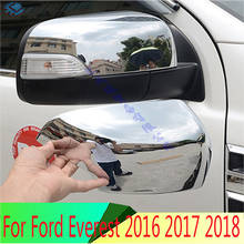 ABS Chrome Door Side Mirror Cover Trim Rear View Cap Overlay Molding Garnish For Ford Everest 2016 2017 2018 2024 - buy cheap