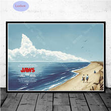 Retro Gift JAWS Horror Vintage Classic Movie Film Poster Prints Canvas Oil Painting Art Wall Pictures Living Room Home Decor 2024 - buy cheap