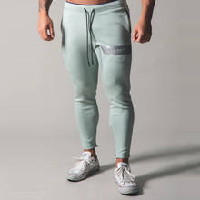 Men Sweatpants Fitness Bodybuilding Men Pants Casual Print Men Joggers Pants Cotton Sweatpants Slim Fit Streetwear Male Trouser 2024 - buy cheap