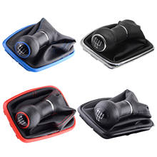 5 Speed PU Leather Gear Shift Knob Lever Shifter Gaitor Boot For Volkswagen VW Golf MK4 GTI R32 Bora Jetta 2024 - buy cheap