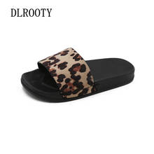 Women Sandals Shoes Slippers Leopard Flip Flops New Summer Fashion Outdoor Flat Slip-On Breathable Non-slip Female Slides Casual 2024 - buy cheap