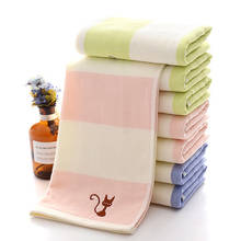 Striped Towels Simple Face Towel Plain Color Soft Cotton Home Hotel Spa for Adults Kids Thick Asciugamano Recznik Serviette 2024 - buy cheap