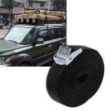 Cinto de amarração de fivela de nylon, preto, cinta de carga para carro, catraca forte, bagagem, calça de carga 2024 - compre barato