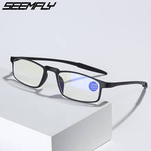 Seemfly Anti Blue Light Reading Glasses Women Men TR90 Flexible Frame Computer Goggle Presbyopia Eyeglasses +1.0 1.5 2.0 To +4.0 2024 - buy cheap