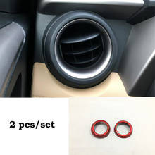 For Toyota RAV4 2016 2017 ABS Plastic Red Car left and right air outlet Cover Trim Decoration interior Car accessories 2pcs 2024 - buy cheap