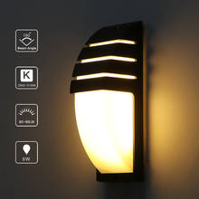 8W LED Outdoor Wall Lamp Modern Minimalist Lamp Wall-Mounted 85-265V Half-Bar Outdoor Waterproof Wall Lamp Home Corridor Balcony 2024 - buy cheap