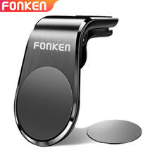 Fonken magnético suporte do telefone do carro clipe de ventilação ar montagem suporte para iphone x 11 12 pro huawei samsung xiaomi suporte ímã móvel 2024 - compre barato