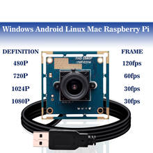 1080p Cam OEM hd MJPEG30/ 60/120fps cmos OV2710 sensor free driver usb camera module android with 6mm lens for video conference 2024 - buy cheap