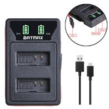 Batmax LP-E12 LPE12 LED Dual Charger with Type C Port &USB Cable for Canon EOS M50, EOS M100,100D Kiss X7 Rebel SL1 2024 - buy cheap