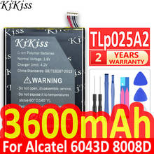 Bateria poderosa de 3600 mah para alcatel um toque pop 3 (5.5) 5054a OT-5054 5054 t 5054d 5054x baterias do telefone móvel tlp025a2 2024 - compre barato