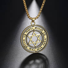 Likgreat spupernatural oco para fora estrela de david pingente colar selo de salomão talismã amuleto judeu jóias acessórios 2024 - compre barato
