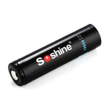 4 pces soshine 3.7v 3600mah 18650 li-ion bateria recarregável com placa de proteção pcb para lanternas led faróis 2024 - compre barato