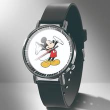 Novo relógio de pulso feminino de silicone, relógio fashion casual desenho animado mickey padrão para crianças 2024 - compre barato