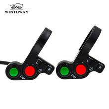 3 in 1 7/8 inches Motorcycle Switch Electric Bike Scooter ATV Quad Light Turn Signal Horn ON/OFF Button for 22mm Dia Handlebars 2024 - buy cheap