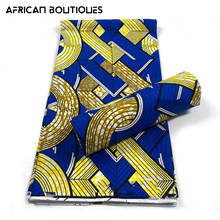 Tela africana de Ankara de cera real, tela de impresión de cera original 2021, tejido de algodón de alta calidad, 100% africano, tejido para boda de estilo africano 2024 - compra barato