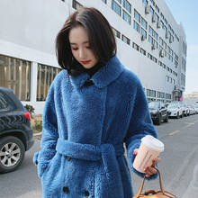 Korean Sheep Shearling Real Winter Coat Women Lamb Fur Jacket Windbreaker Abrigos Mujer Invierno 2020 MK299YY682 2024 - buy cheap