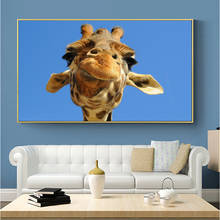 Pinturas de parede de animais selvagens, adoráveis, girafa, arte, posteres e impressões, imagens de parede do quarto infantil, sala de estar, decoração de casa 2024 - compre barato