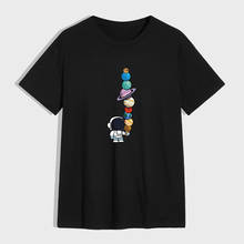 Camiseta de estilo europeo para hombre, camisa de manga corta, informal, divertida, de dibujos animados 2024 - compra barato