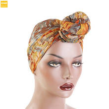 New Women Headwrap All Size Bandana Headwear Ladies Multicolor Hair Scarf Printed Knot voile Turban  Silky African Pattern Hat 2024 - buy cheap