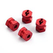 4pcs Hex 12mm Length 12mm Coupler Tire Extended Adapter for Traxxas Redcat Rc4wd Tamiya Axial scx10 D90 RC Crawler Big Foot Car 2024 - buy cheap