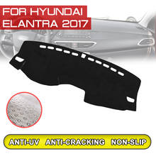 Коврик для приборной панели автомобиля, противоскользящий, защита от ультрафиолета, для Hyundai Elantra 2017 2024 - купить недорого