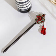 Horquilla china hecha a mano para accesorios del cabello, accesorio para el cabello de Hanfu antiguo, tocado, borla, horquilla de madera 2024 - compra barato