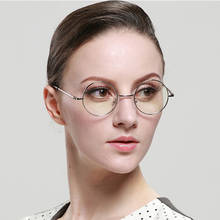 Montura de gafas redondas para hombre y mujer, lentes de Metal con protección contra rayos de radiación y luz azul, Unisex, 2022 2024 - compra barato